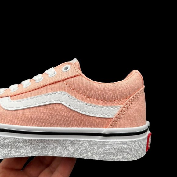 Vans Ward Little Girls Canva Skateboard Sneaker Size 12 Low Top Lace Up Shoes - Picture 9 of 16